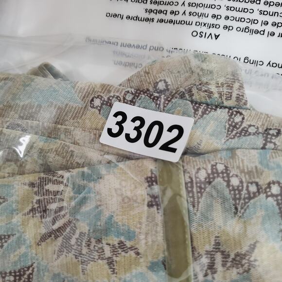 Y2K Babydoll Forest Fairy Top Womens Large Green Pattern Boho Long Sleeve - Picture 7 of 7